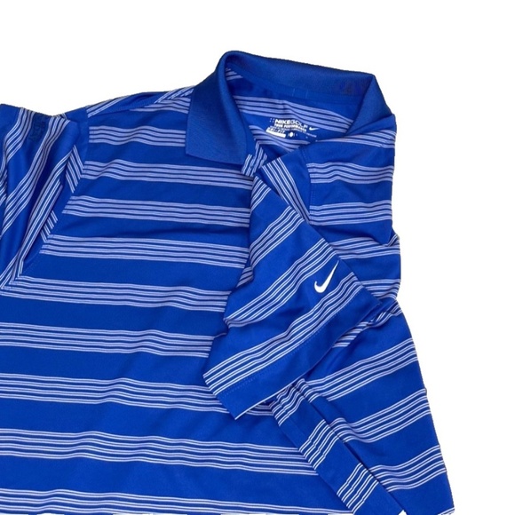 NIKE GOLF Dri-Fit Tour Performance Polo Shirt; Monday After Masters; Blue; Large - Picture 5 of 5